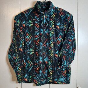The Powder River Outfitters Men's XL Full Zip Fleece Aztec Jacket (0322P1)